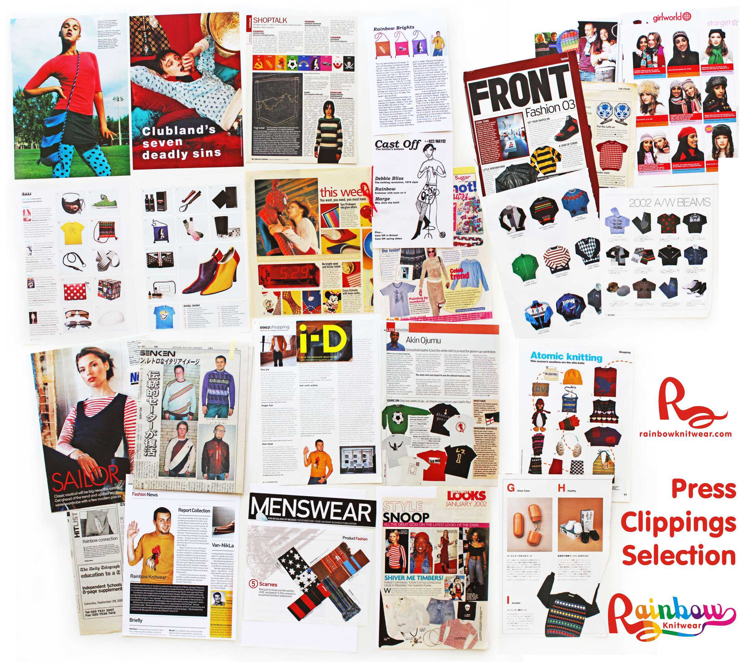 Press clippings montage (enlarged)